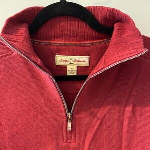 Tommy Bahama 1/4 Zip Reversible Pullover Blue Long Sleeve Sweater Men’s Large